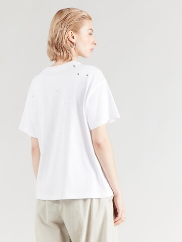 WEEKDAY - Camiseta 'Danya' en blanco