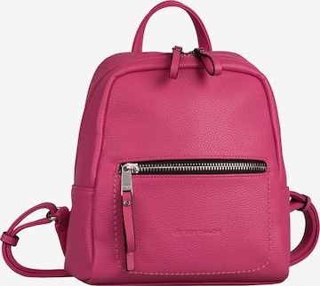 TOM TAILOR Backpack 'Tinna' in Pink: front