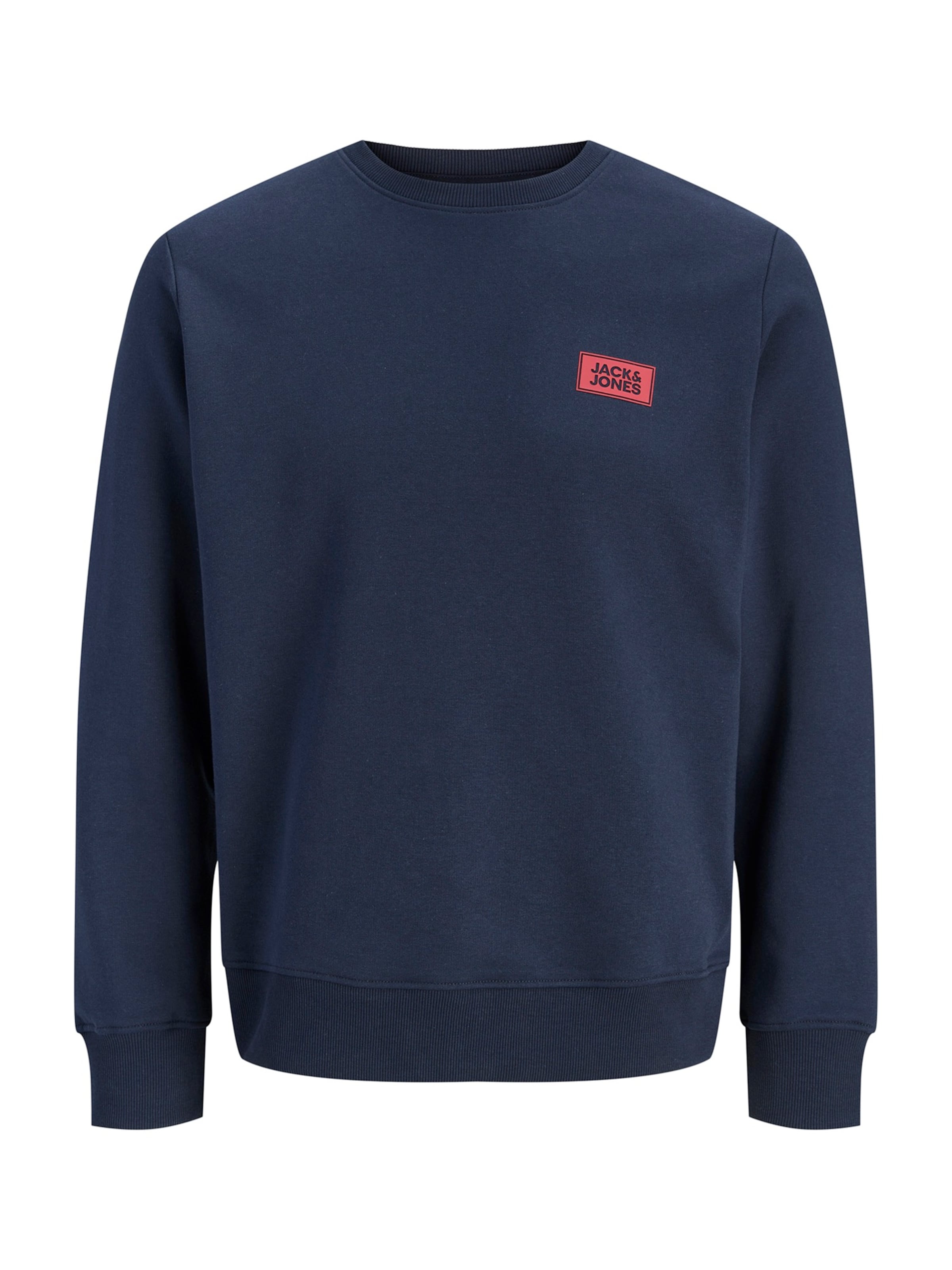 Felpa 'JJRUSH' di JACK & JONES in blu: frontale