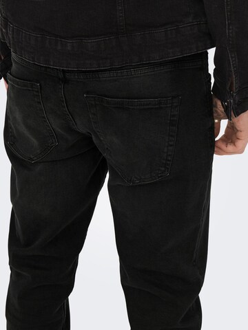 Only & Sons Regular Jeans 'WEFT' in Black