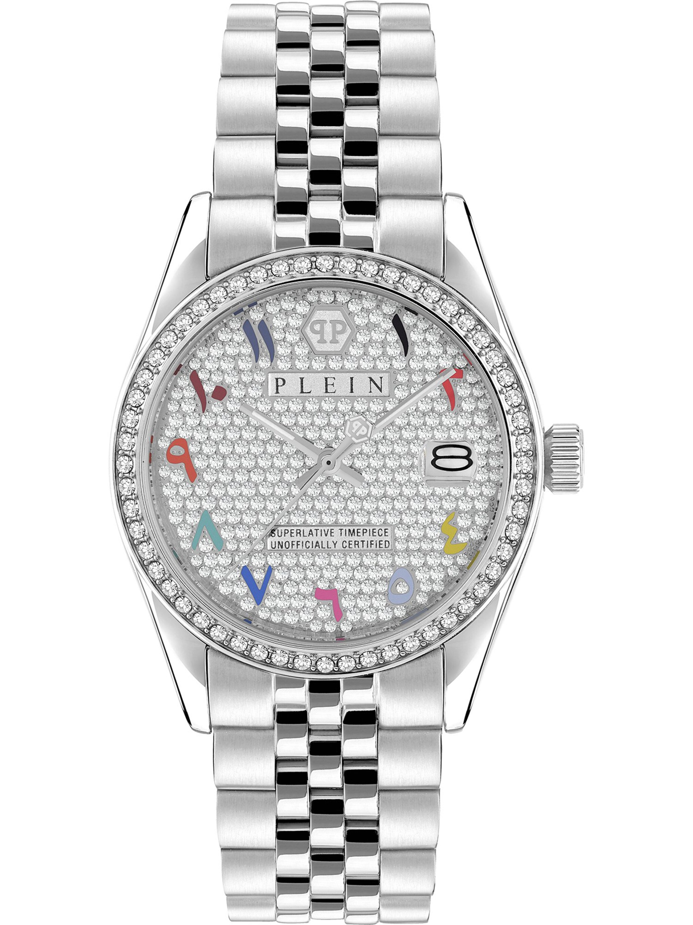 Philipp Plein Analog Watch in Silver: front