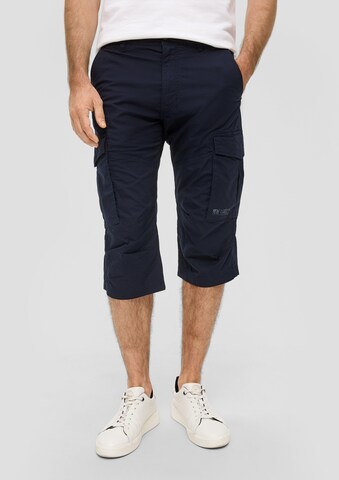 Regular Pantalon cargo s.Oliver en bleu : devant