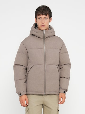 JACK & JONES Prehodna jakna | rjava barva: sprednja stran