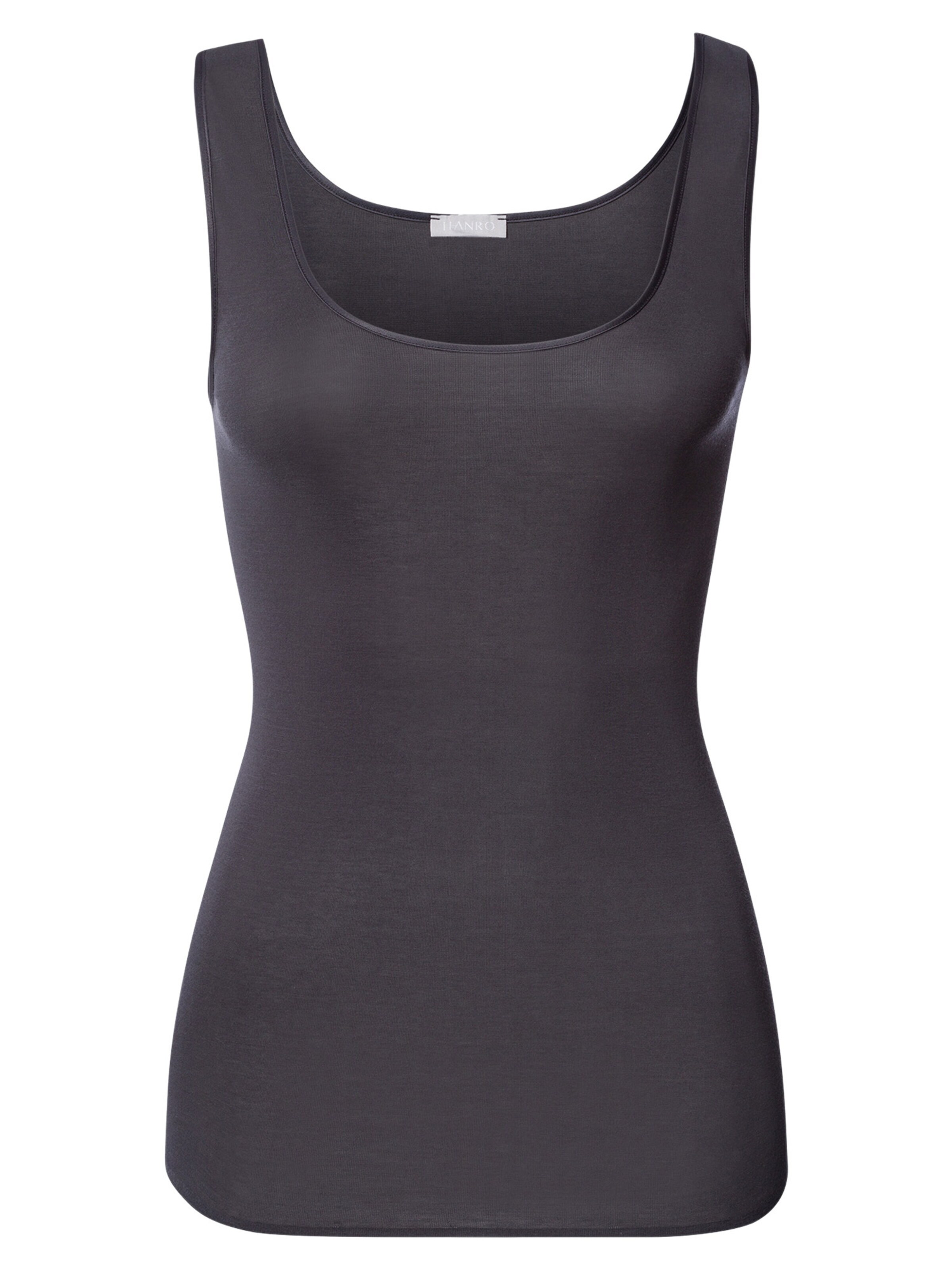 Hanro Unterhemd 'Cotton Seamless'‌‌‌‌‌‌ in Grau: Vorderseite