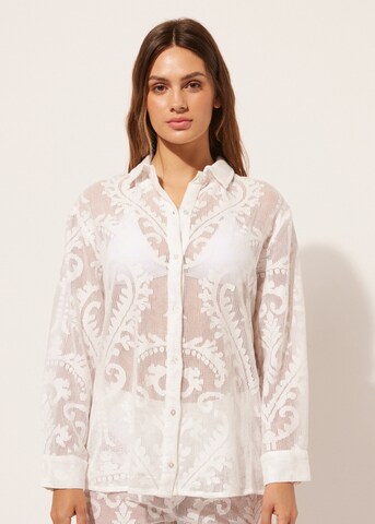 CALZEDONIA Blouse in White: front