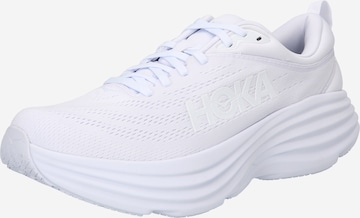 Hoka One One Running Shoes 'BONDI 8' in White: front