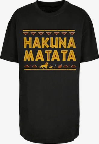 T-shirt oversize 'Disney Der König der Löwen Hakuna Matata' F4NT4STIC en noir : devant