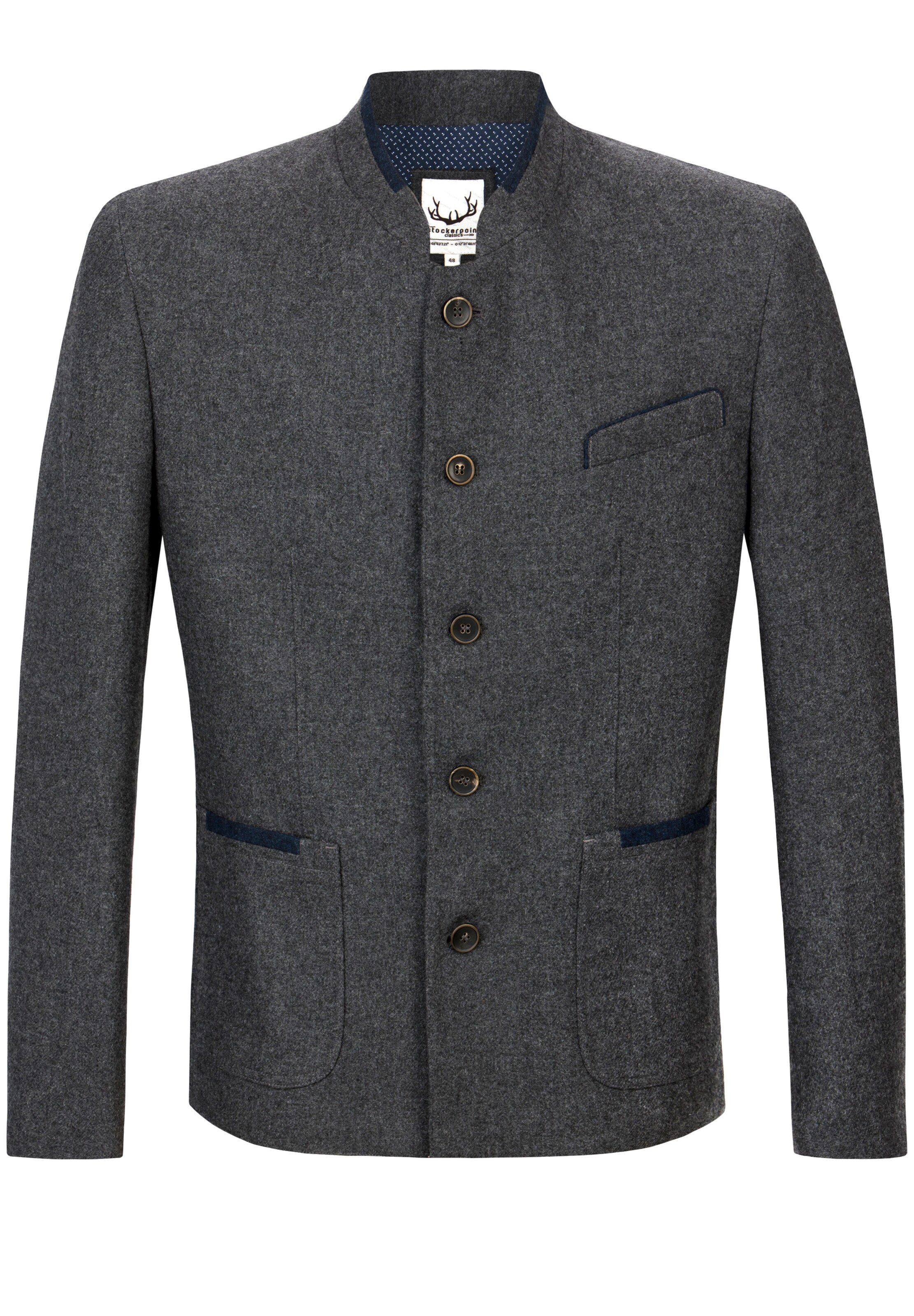 STOCKERPOINT Regular Fit Sakko 'Samuel' in Grau: Vorderseite