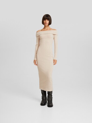 Bershka Knit dress in Yellow