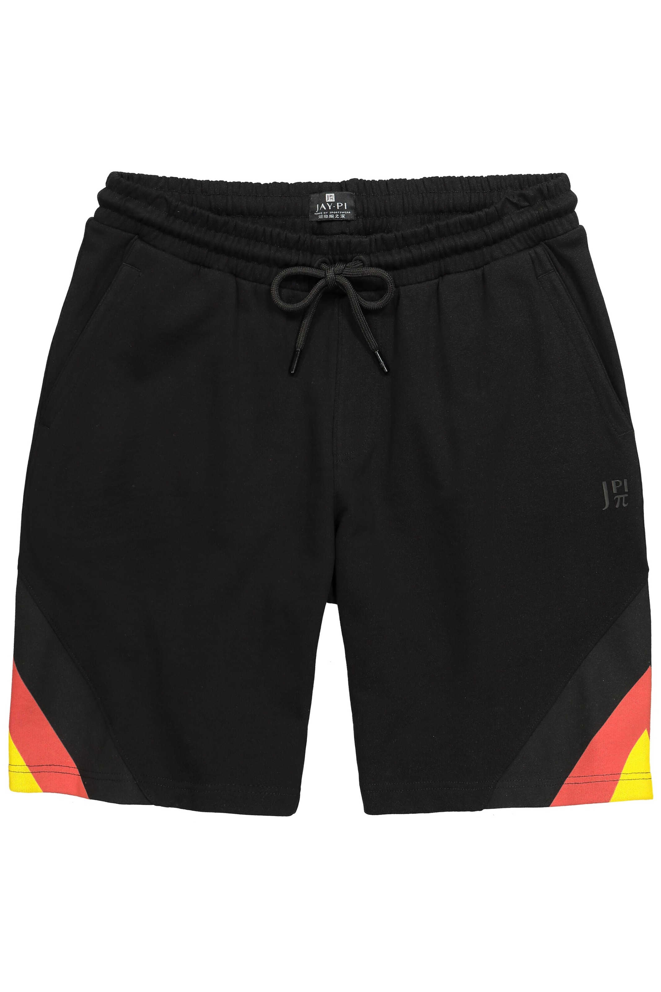 JAY-PI Regular Trousers in Black: front