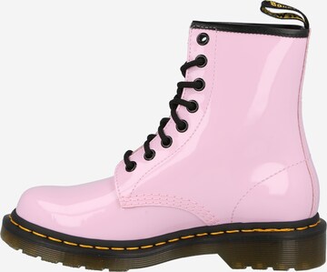 Dr. Martens Šněrovací kozačky – pink