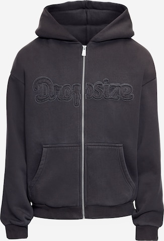 Giacca di felpa di Dropsize in grigio: frontale