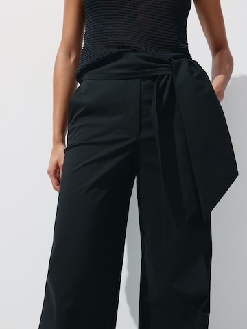 MANGO Wide leg Pants 'Nilly' in Black