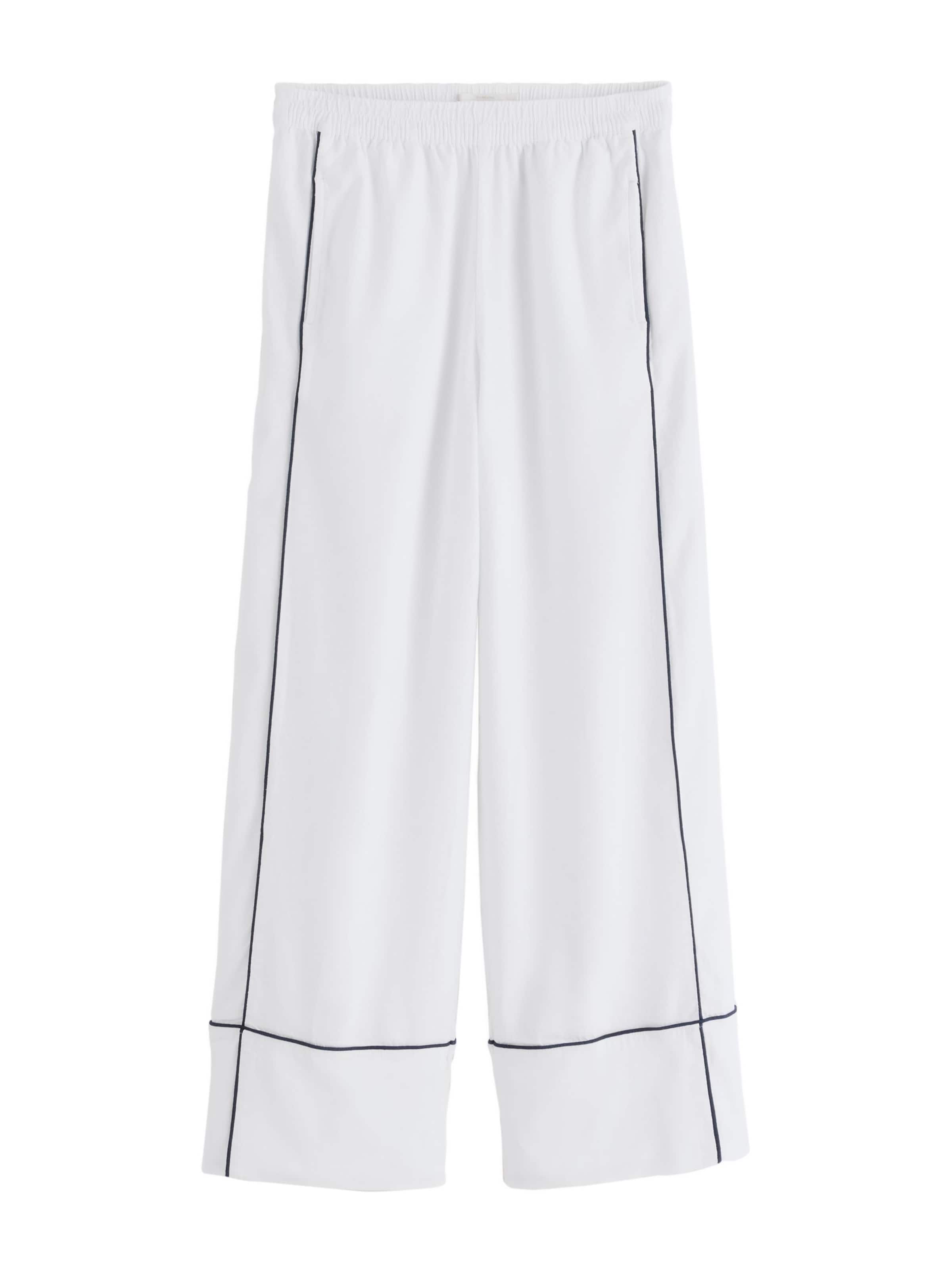 Next Pantalon en noir / blanc, Vue avec produit