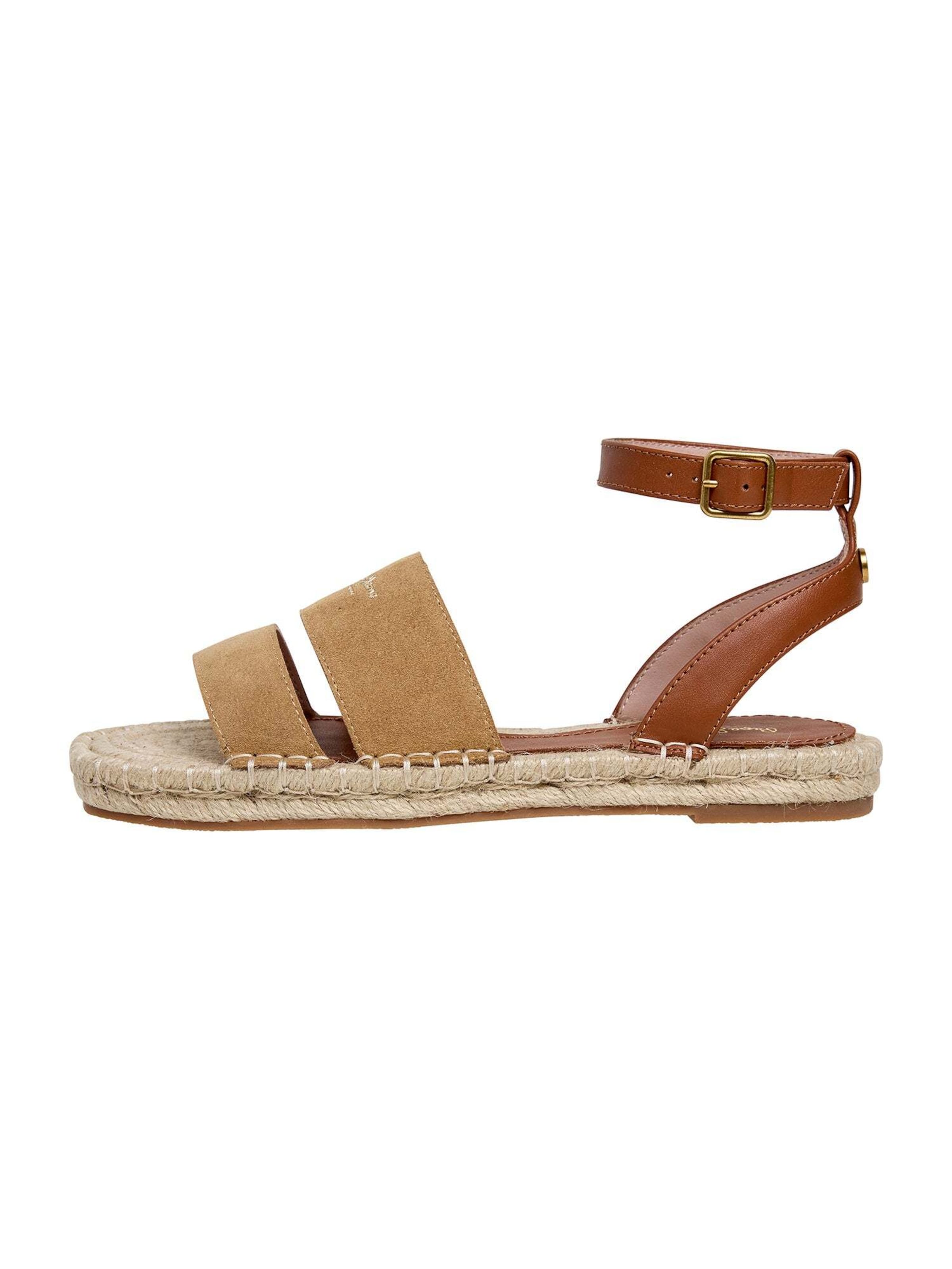 Sandales à lanières 'AURI STREET' Pepe Jeans en beige : devant