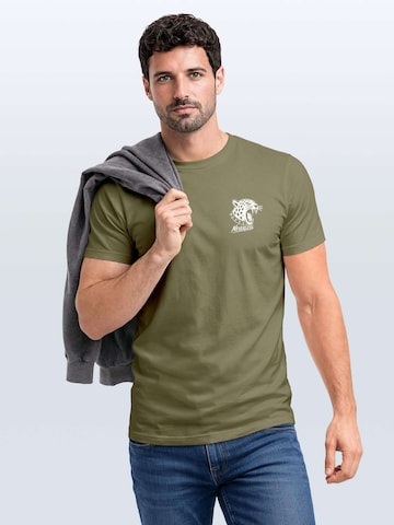 Neverless Shirt 'Jaguar' in Green