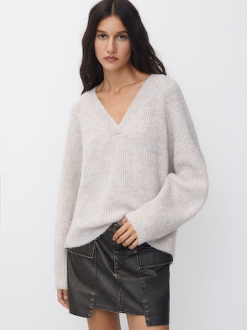 Pull&Bear Sweter w kolorze beżowy: przód