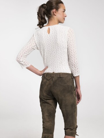 SPIETH & WENSKY Klederdracht blouse 'Basima' in Wit