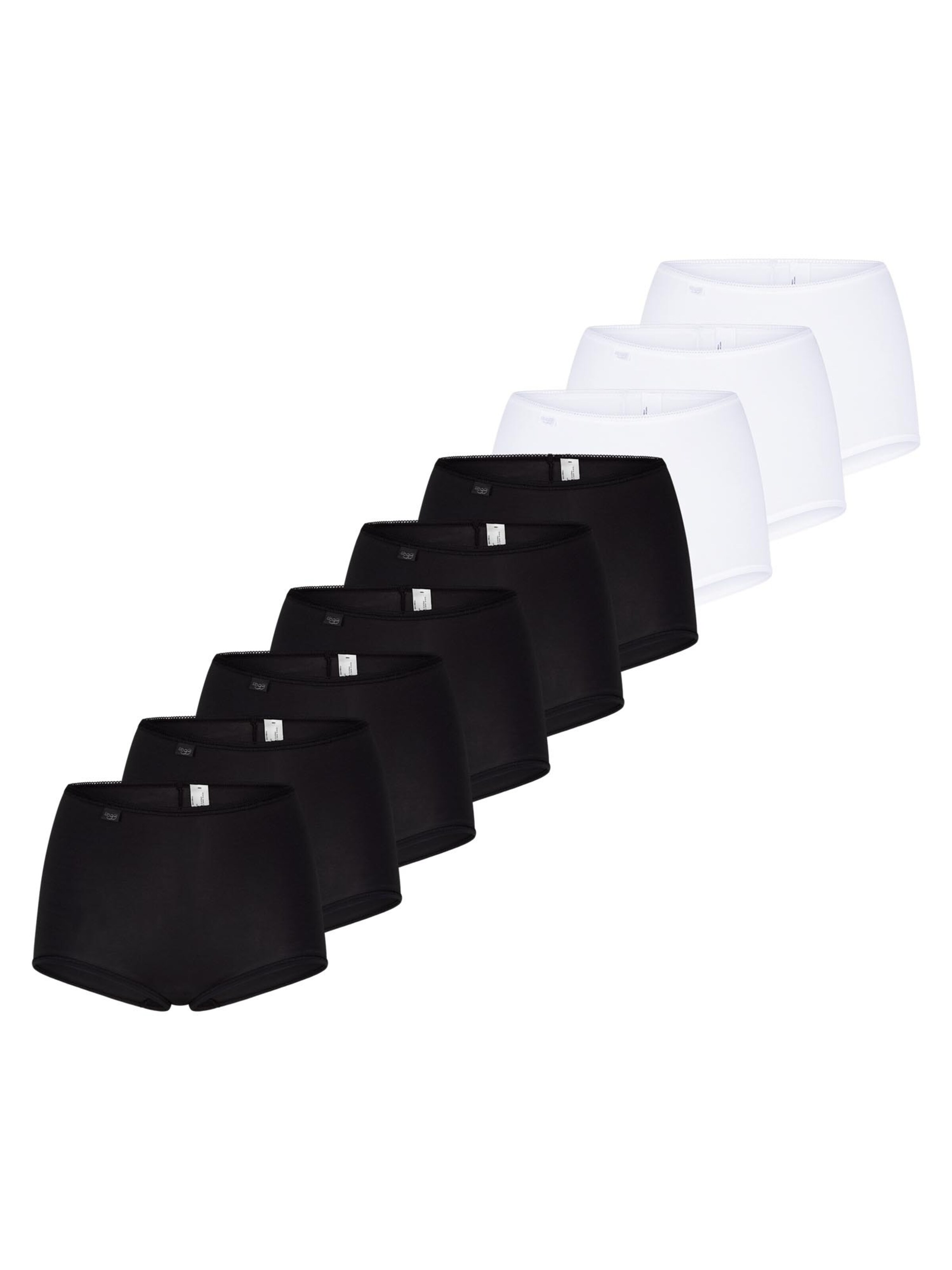 SLOGGI Panty '24/7 Cotton' in Black: front