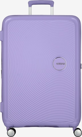 American Tourister Trolley 'Soundbox' in Lila: voorkant