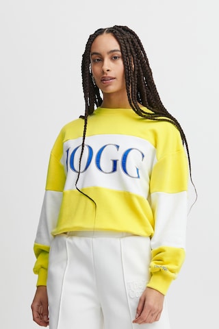 The Jogg Concept Sweatshirt 'JCSAFINE' in Geel: voorkant