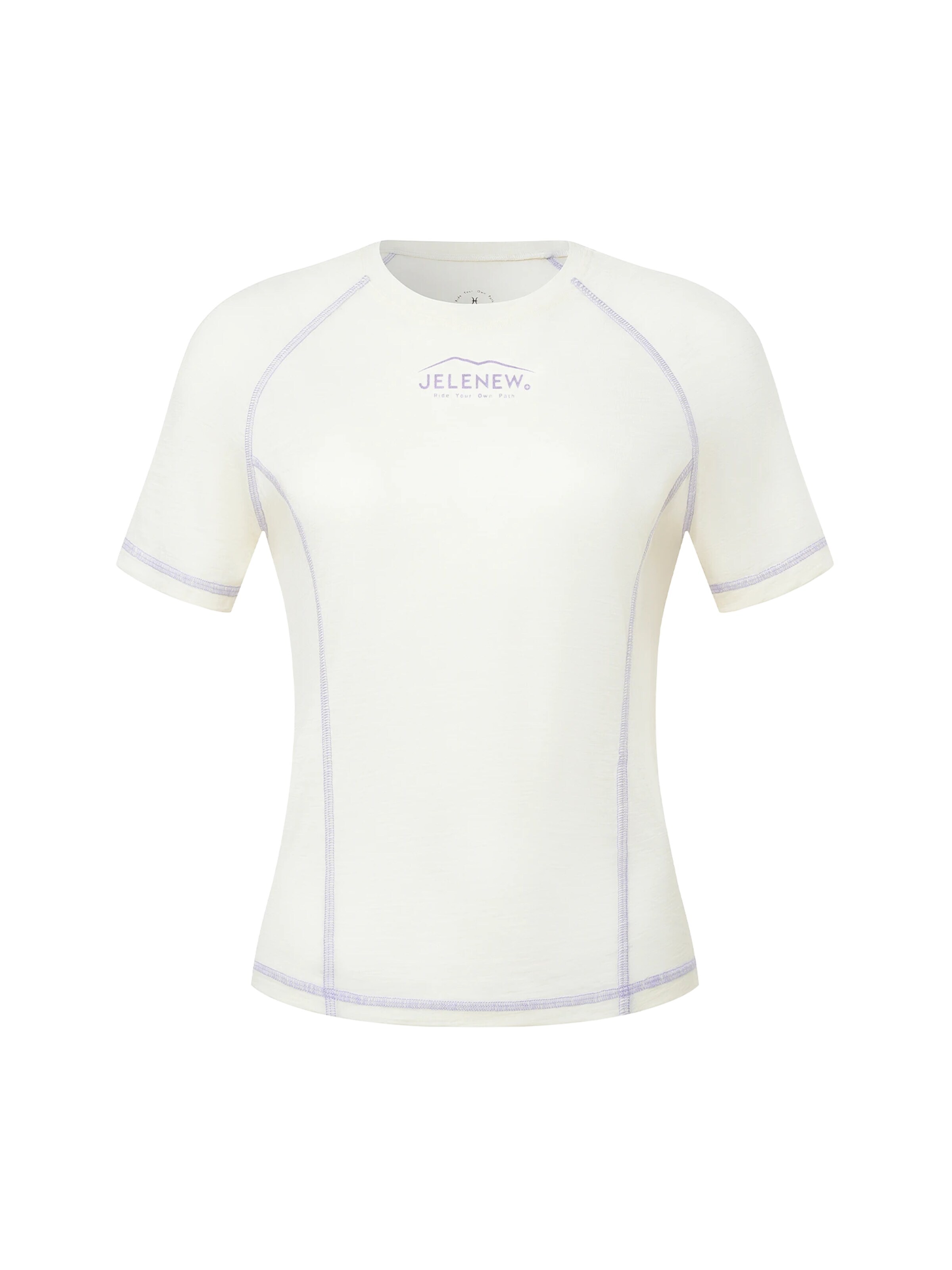 Maglietta 'Merino Wool Short-Sleeve Shirt' di Jelenew in beige: frontale