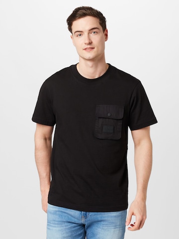 Calvin Klein Jeans - Camiseta en negro: frente