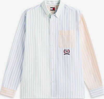 Tommy Jeans Paita värissä vaaleansininen / smaragdi / oranssi / valkoinen, Tuotenäkymä