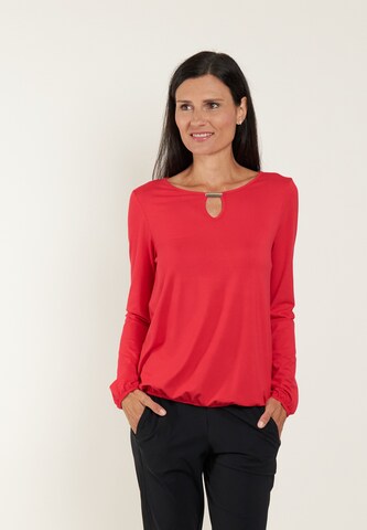 Seidel Moden Bluse in Rot: Vorderseite
