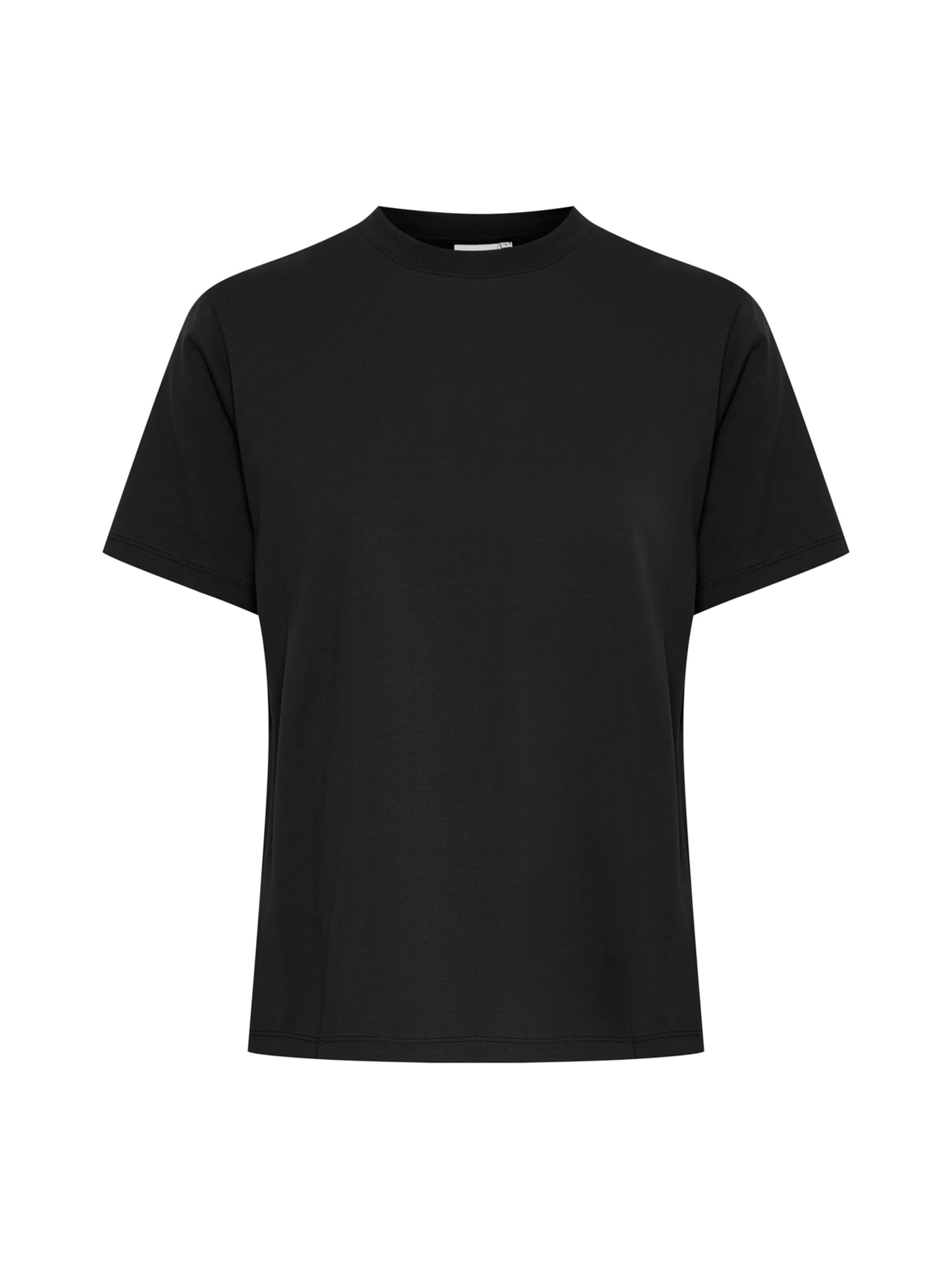 ICHI Тениска 'PALMER' в черно: отпред