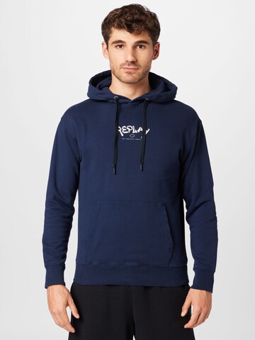 REPLAY Sweatshirt in Blau: predná strana