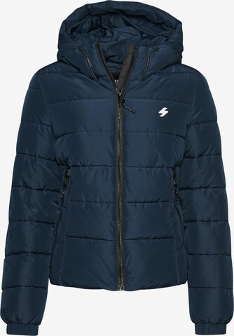 Veste d’hiver Superdry en bleu : devant