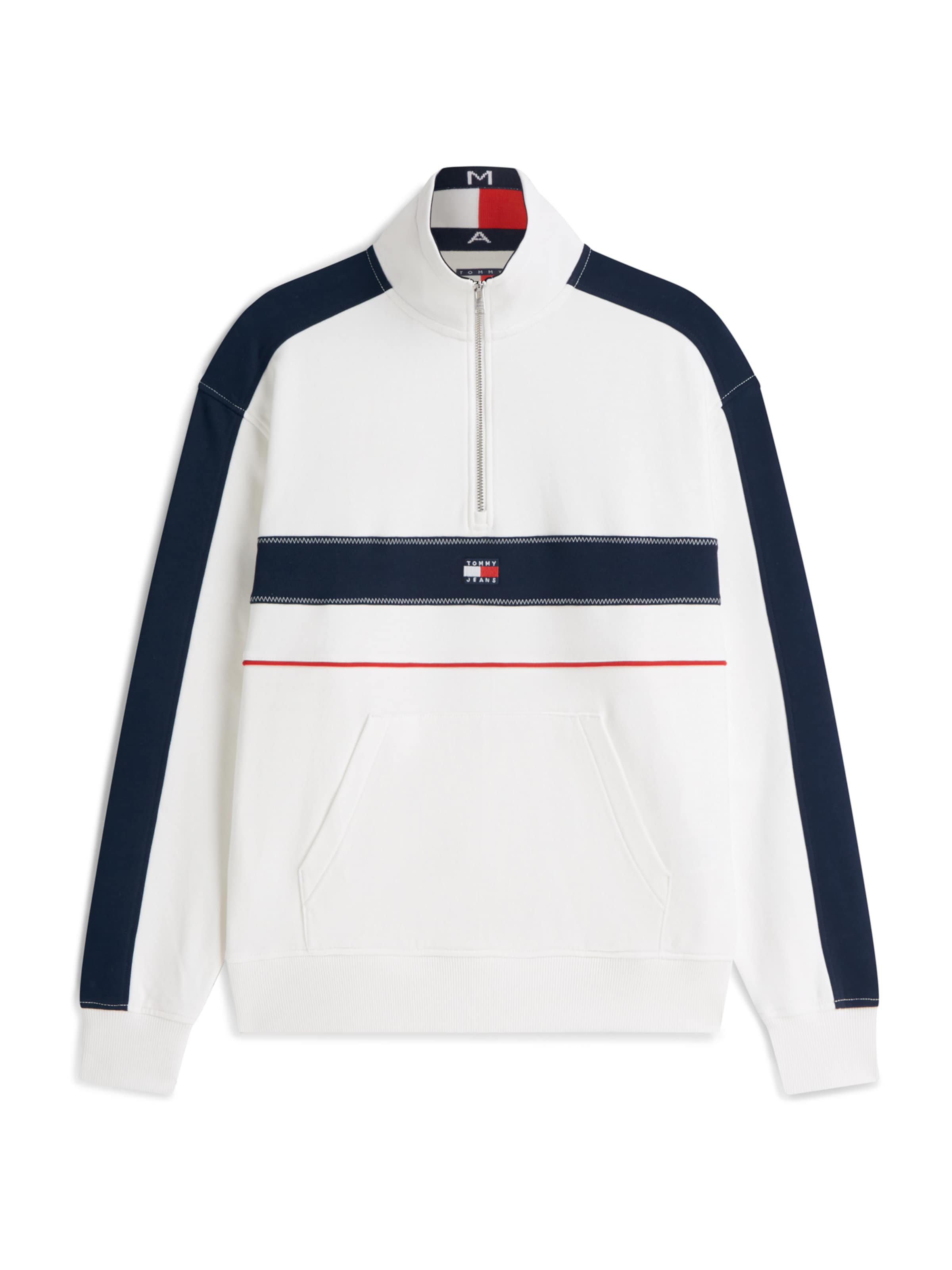 Tommy Jeans Mikina - Biela: predná strana