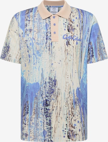 Carlo Colucci Poloshirt 'Fascella' in Blau: Vorderseite