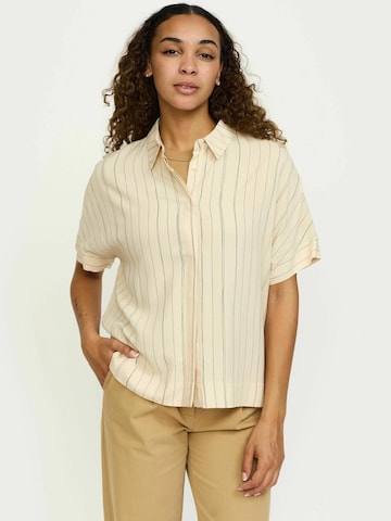 T-shirt ' SRMargot ' Soft Rebels en beige : devant