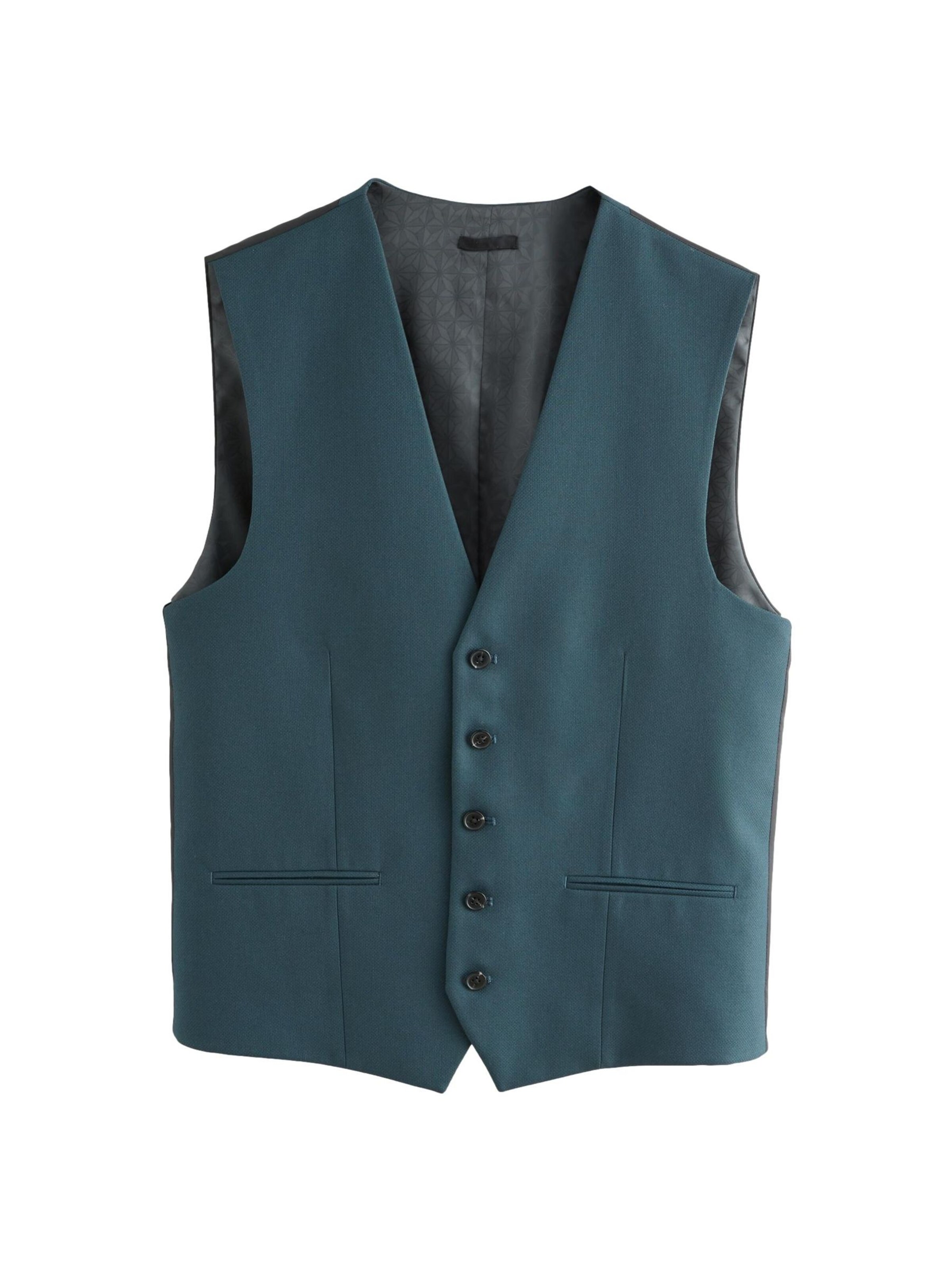 Next Suit Vest in Blue: front