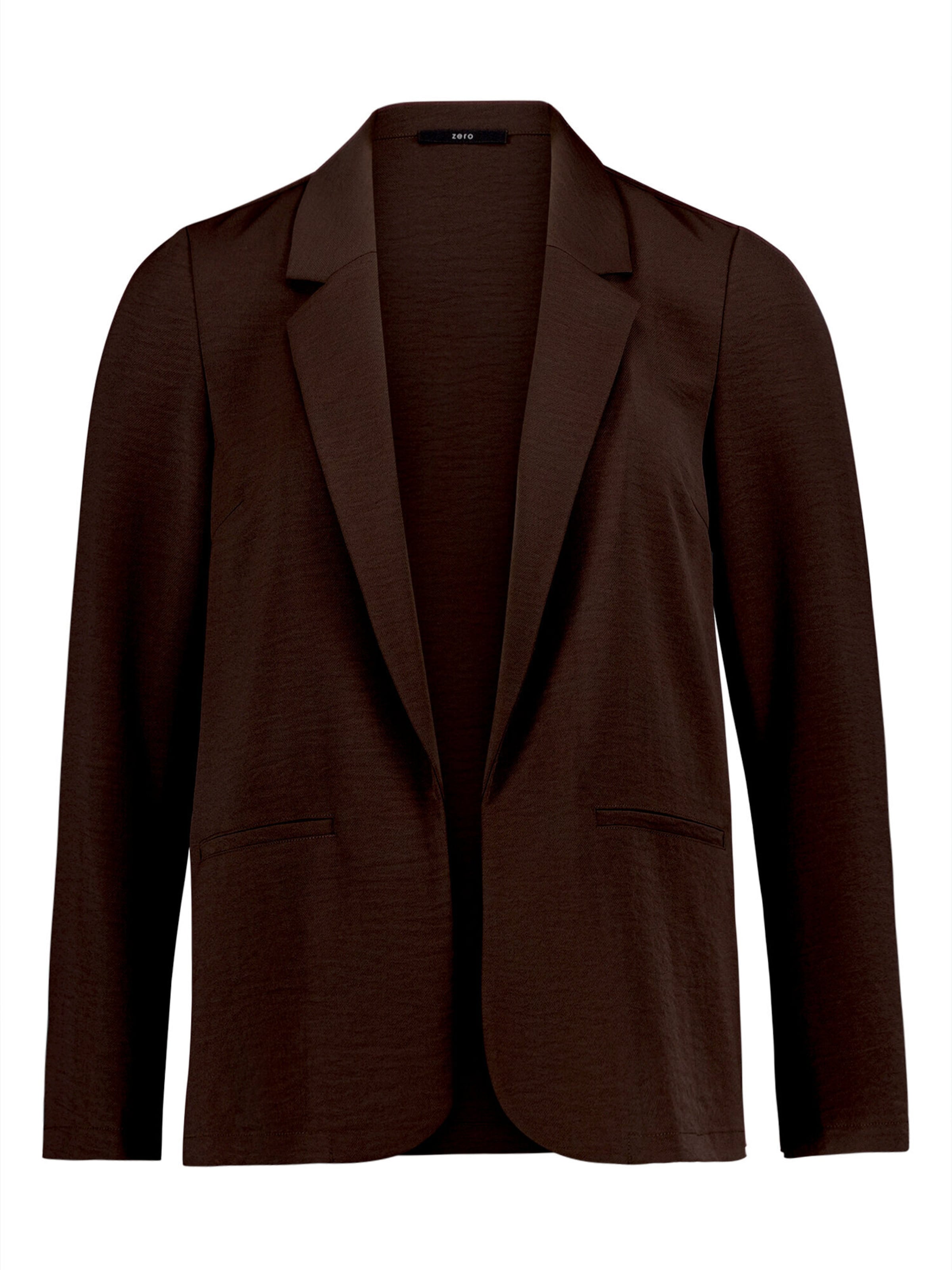Blazer zero en marron : devant