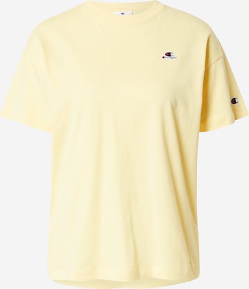 Champion Authentic Athletic Apparel T-Shirt in Gelb: predná strana