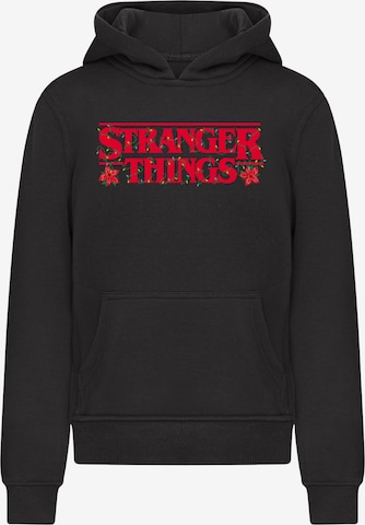 ABSOLUTE CULT Sweatshirt 'Stranger Things - Christmas' in Schwarz: Vorderseite