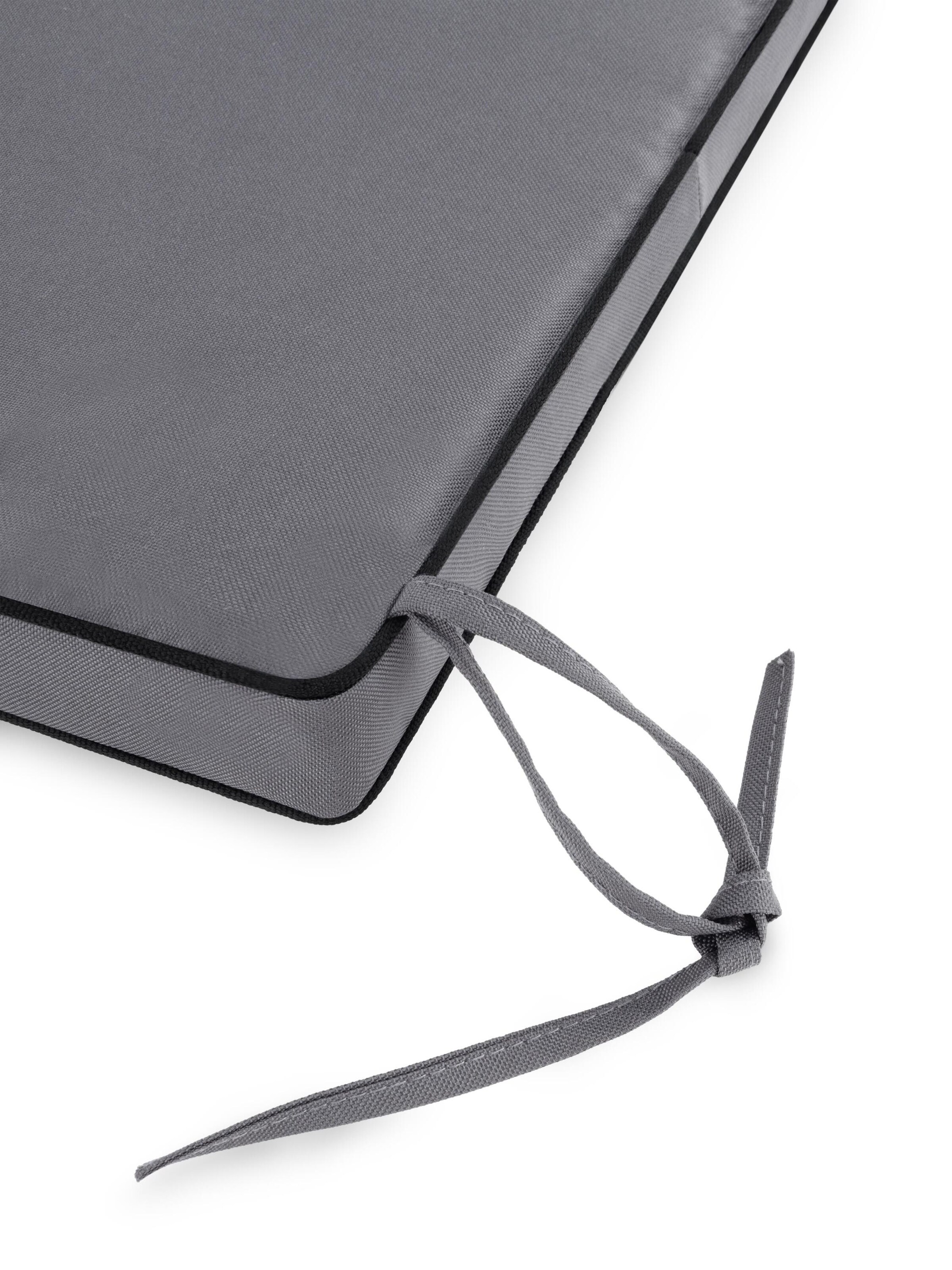 Aspero Stuhlkissen 'Lucca' in Grau