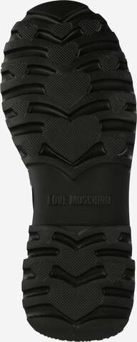 Love Moschino Lace-Up Ankle Boots in Black