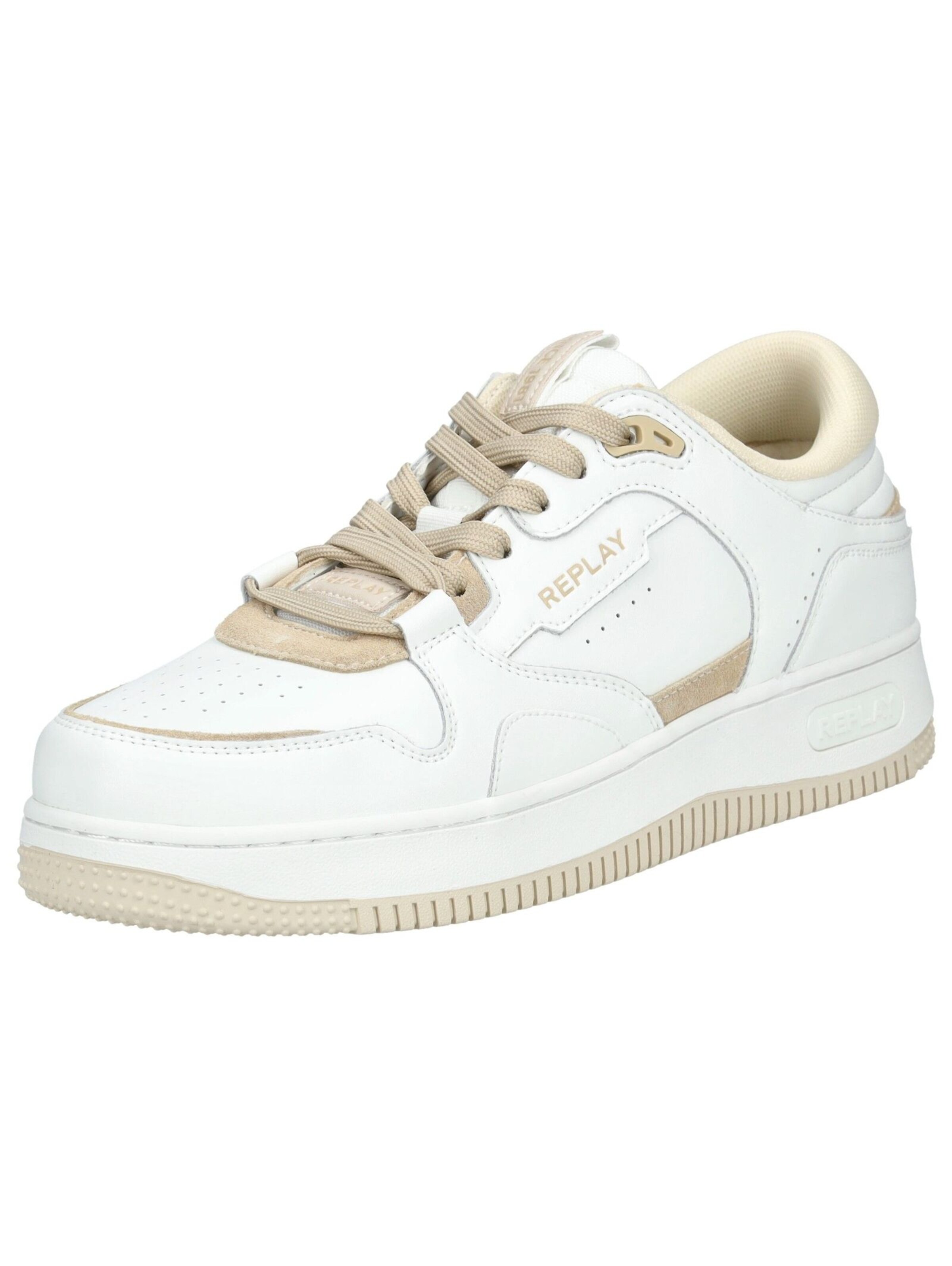 Baskets basses REPLAY en blanc : devant