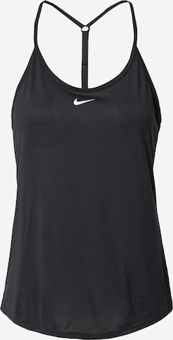 NIKE Sports top in Black: front