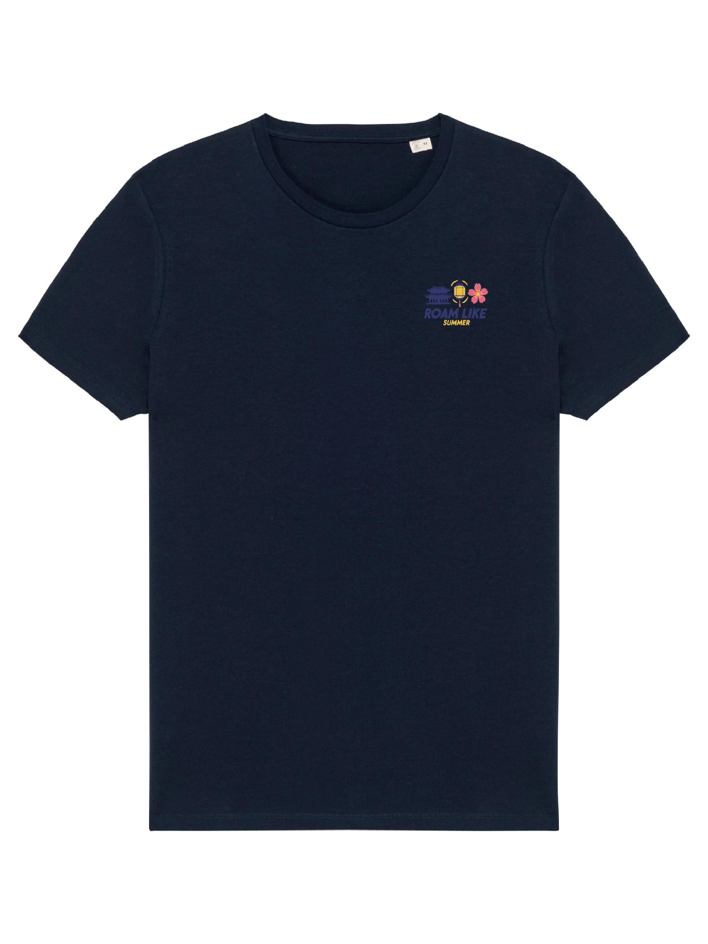 RoamLikeSummer Shirt 'Thai Streets Eats'‌‌‌‌‌‌‌ in Blau: Vorderseite