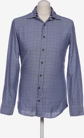Hackett London Button Up Shirt in XS in Blue: front