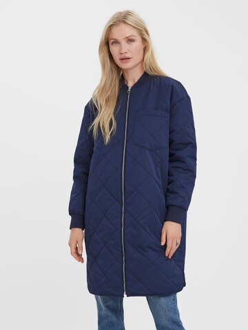VERO MODA Overgangsfrakke i blå: forside
