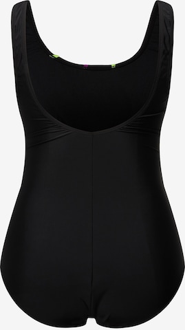 Ulla Popken Balconette Swimsuit in Black