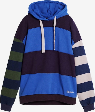 Megztinis iš Desigual, spalva – mėlyna / žalia / gervuogių spalva / balta, Prekių apžvalga