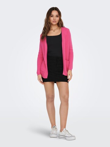 JDY Knit Cardigan 'MARCO' in Pink