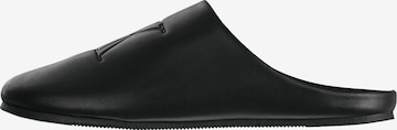 Papuci de casă de la Calvin Klein pe negru: față